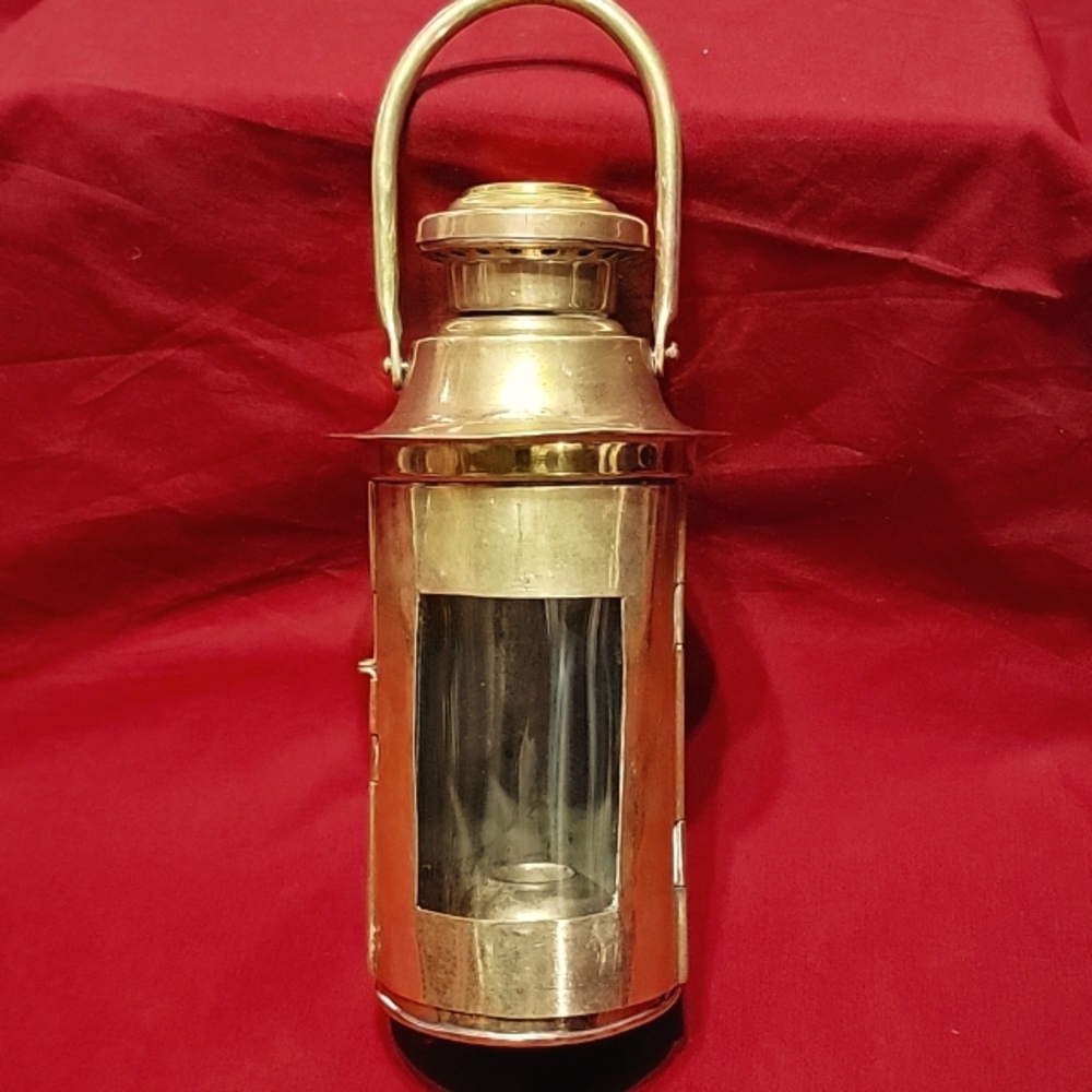Vintage Nautical or Night Watchman Brass Lamp - circa 1940